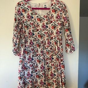 Old Navy Floral Long-Sleeved Dress (size small)